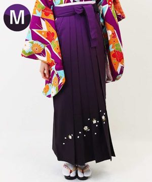 袴(単品) | 紫暈し桜刺繍 Mサイズ