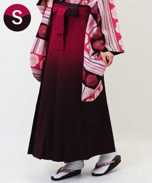袴(単品) | 赤紫暈し Sサイズ