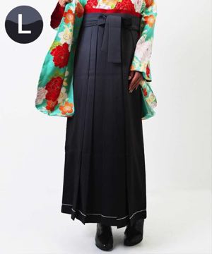 袴(単品) | グレー暈し 裾にビジュー Lサイズ