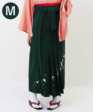 袴(単品) | 緑刺繍 Mサイズ