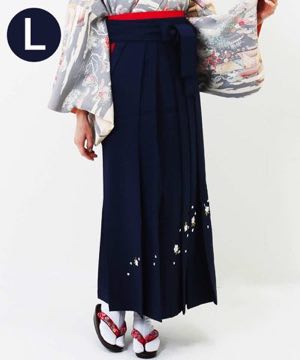 袴(単品) | 濃紺刺繍 Lサイズ