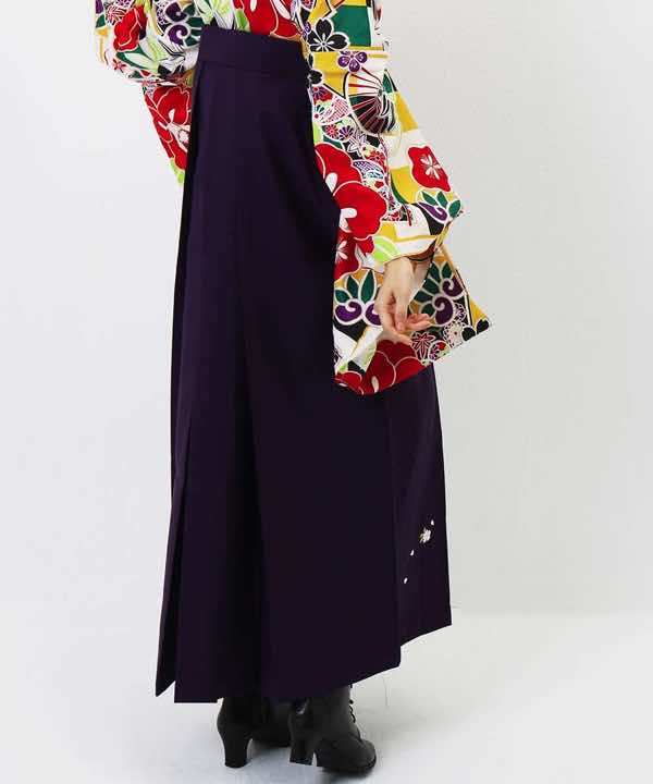 袴(単品)レンタル | 濃紫刺繍 Mサイズ