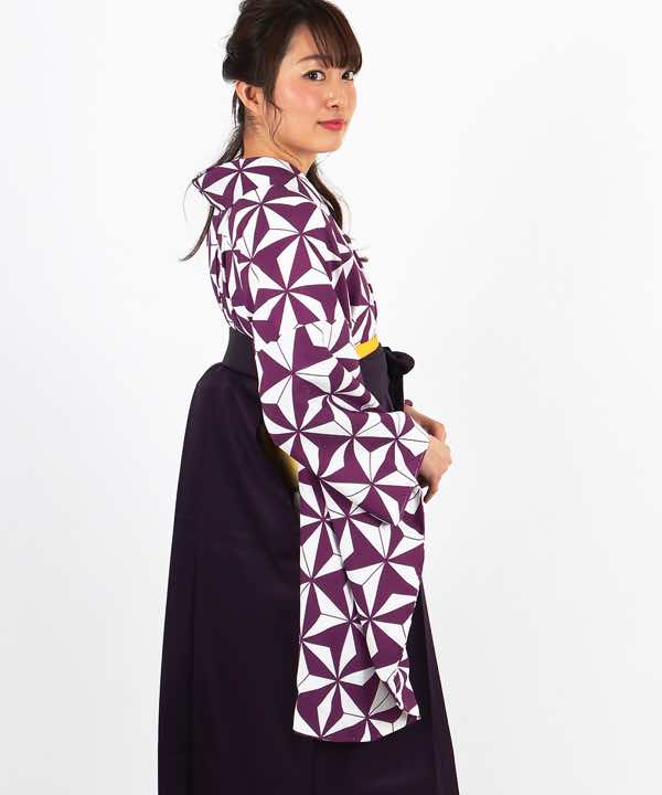 卒業式袴レンタル | アサノハ パープル 濃紫袴