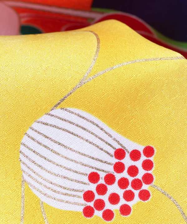 卒業式袴レンタル | 大椿と橘 黄緑暈し刺繍袴